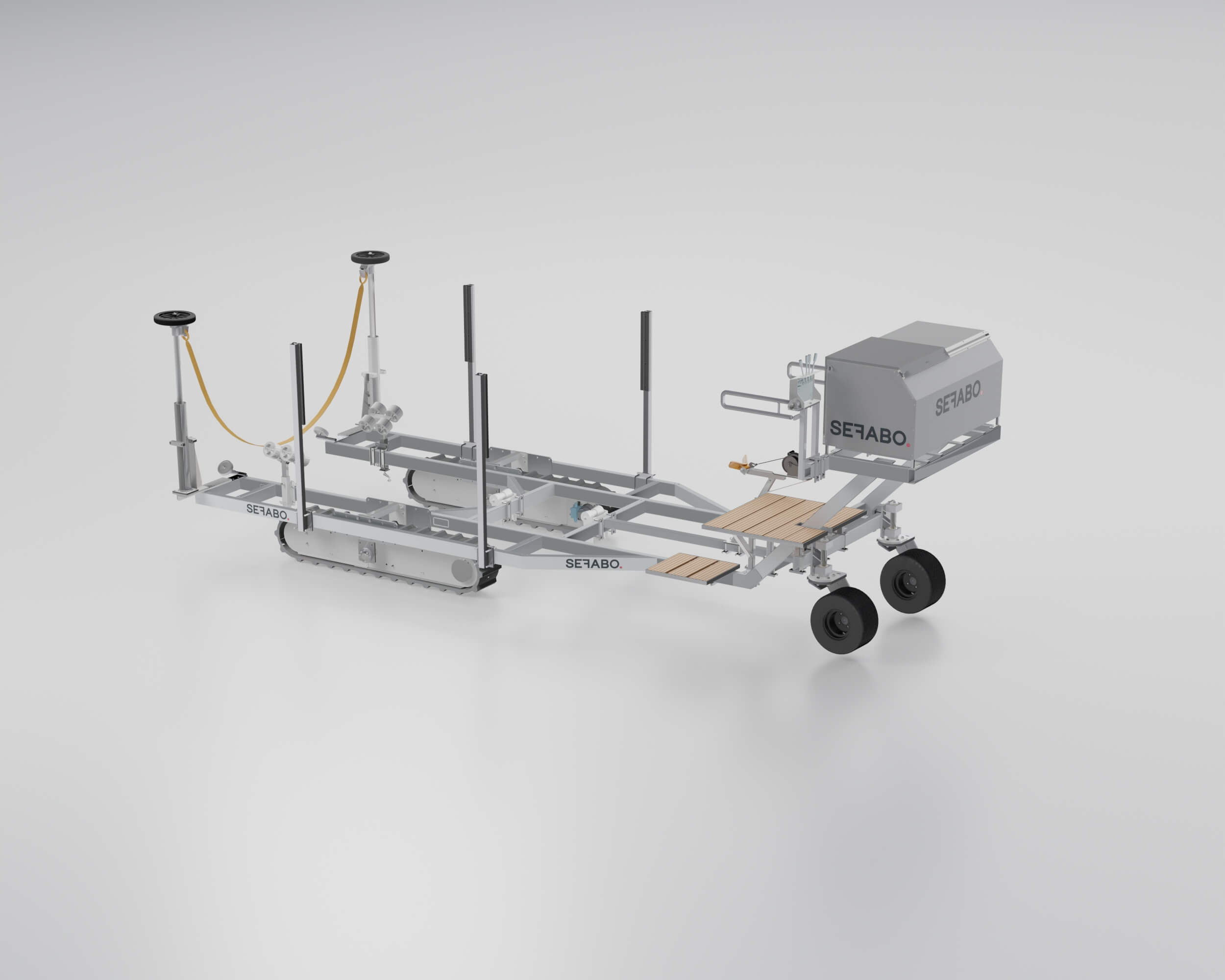 SEFABO boat trailer rendering perspective 1