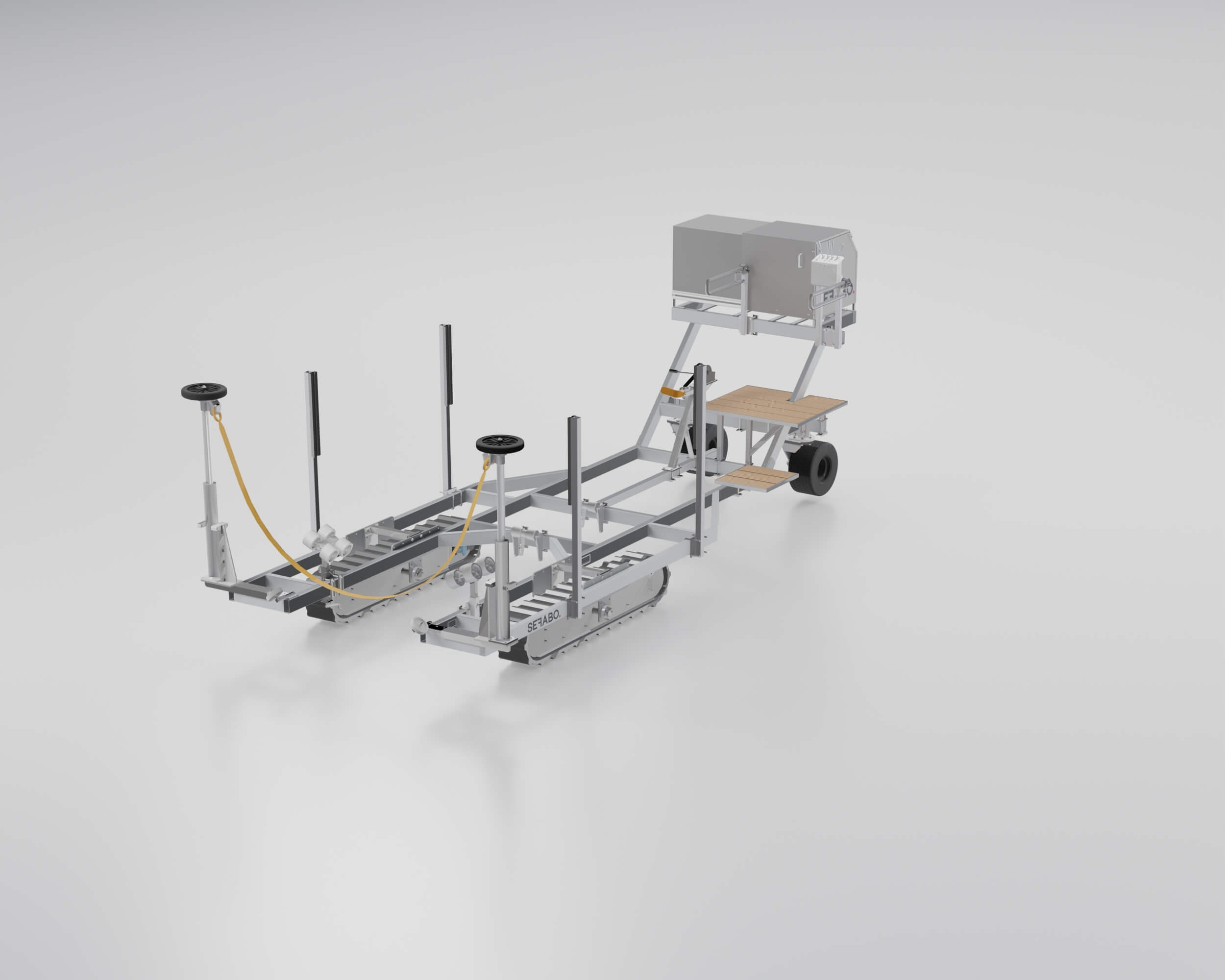 SEFABO boat trailer rendering perspective 3