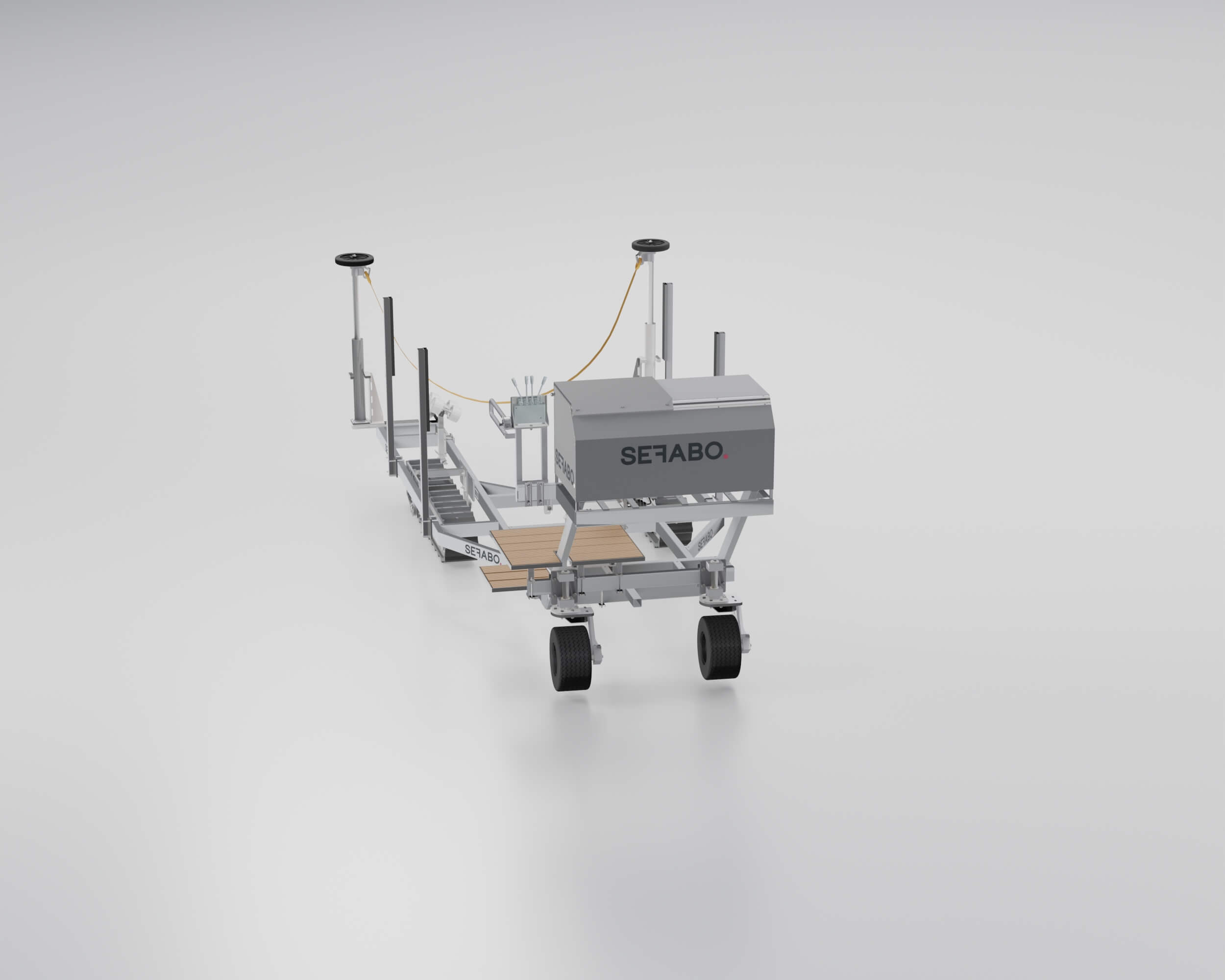 SEFABO boat trailer rendering perspective 8